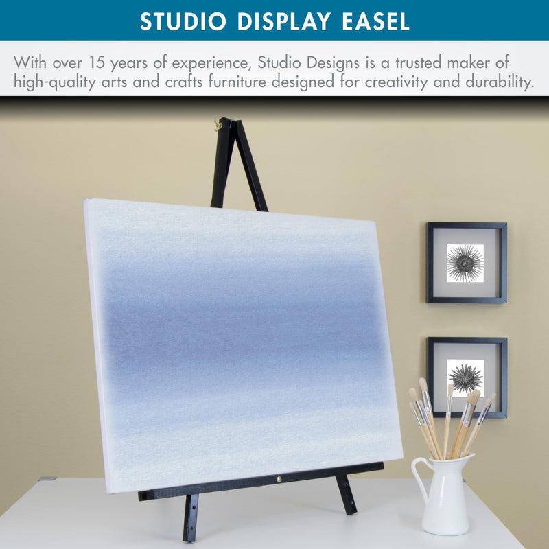 SD STUDIO DESIGNS Studio Designs Art Studio Display Easel - Portable Wood Easel to Display Art Projects on Tabletops or Floors - Adjustable Height for Different Surfaces and Projects, Black - Image 5